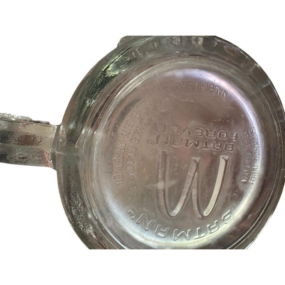 McDonalds Mug Cup Batman Forever 1995‎ Batman Glass Vintage Collectors - Picture 7 of 8